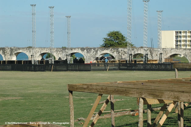 TurnKey Production's Office & Aqueduct Venue Under Construction - Tuesday, January 16th - 10th Anniversary - Air Jamaica Jazz & Blues Festival 2007 - The Art of Music - Tuesday, January 23 - Saturday, January 27, 2007, The Aqueduct on Rose Hall, Montego Bay, Jamaica - Negril Travel Guide, Negril Jamaica WI - http://www.negriltravelguide.com - info@negriltravelguide.com...!