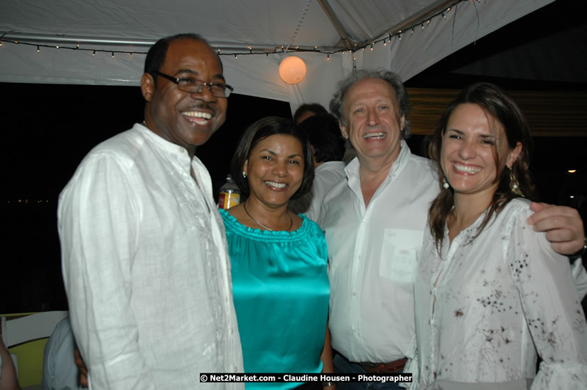 The Hon. Orette Bruce Goldwin, M.P., Prime Minister of Jamaica, Minister of Tourism, Hon. Edmund Bartlett, and Director of Tourism, Basil Smith at the Air Jamaica Jazz and Blues Festival 2008 The Art of Music - Ridday, January 25, 2008 - Air Jamaica Jazz & Blues 2008 The Art of Music venue at the Aqaueduct on Rose Hall Resort & Counrty Club, Montego Bay, St. James, Jamaica W.I. - Thursday, January 24 - Saturday, January 26, 2008 - Photographs by Net2Market.com - Claudine Housen & Barry J. Hough Sr, Photographers - Negril Travel Guide, Negril Jamaica WI - http://www.negriltravelguide.com - info@negriltravelguide.com...!