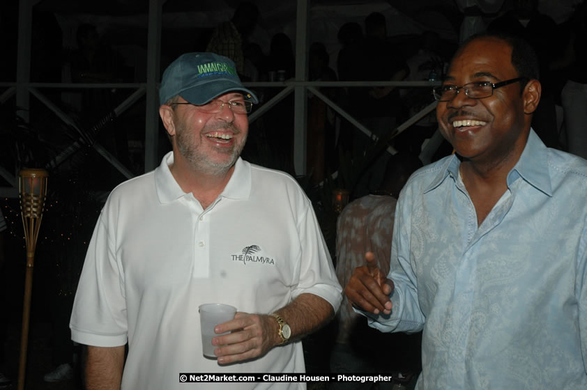 Minister of Tourism, Hon. Edmund Bartlett, and Director of Tourism, Basil Smith at the Air Jamaica Jazz and Blues Festival 2008 The Art of Music - Saturday, January 26, 2008 - Air Jamaica Jazz & Blues 2008 The Art of Music venue at the Aqaueduct on Rose Hall Resort & Counrty Club, Montego Bay, St. James, Jamaica W.I. - Thursday, January 24 - Saturday, January 26, 2008 - Photographs by Net2Market.com - Claudine Housen & Barry J. Hough Sr, Photographers - Negril Travel Guide, Negril Jamaica WI - http://www.negriltravelguide.com - info@negriltravelguide.com...!