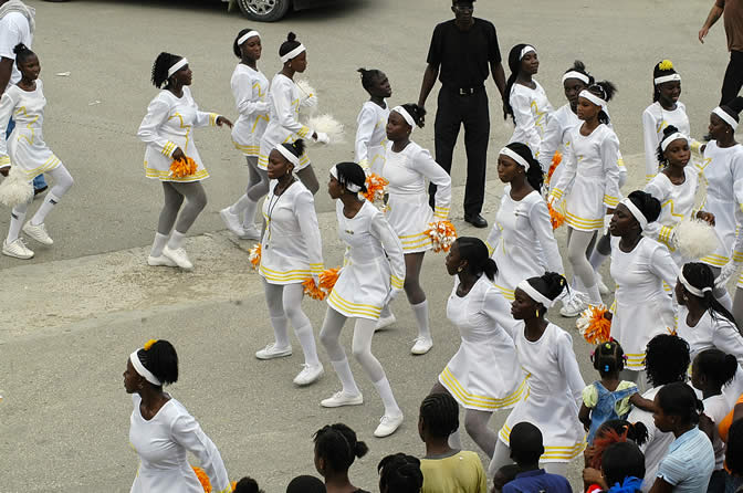 Grand Gala Parade @ Lucea - Portmore Pace Setters Marching Band - Hanover Homecoming Celebrations Photographs - Negril Travel Guide, Negril Jamaica WI - http://www.negriltravelguide.com - info@negriltravelguide.com...!