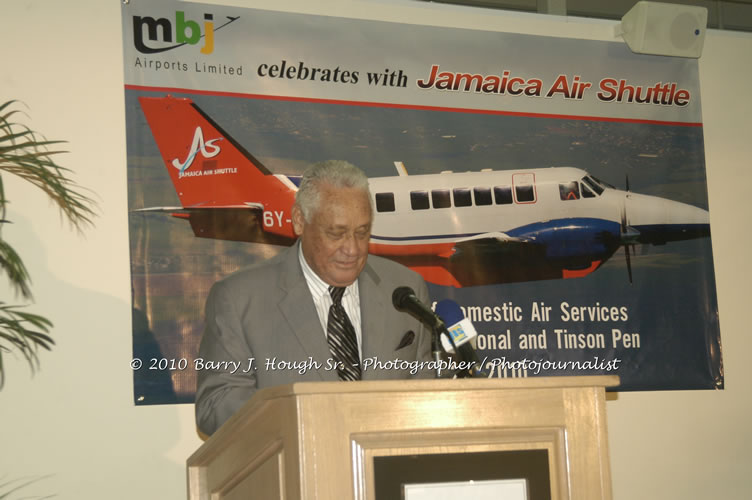 Jamaica Air Shuttle Launch @ MBJ Airports Limited, Wednesday, January 20, 2010, Sangster International Airport, Montego Bay, St. James, Jamaica W.I. - Photographs by Net2Market.com - Barry J. Hough Sr, Photographer/Photojournalist - The Negril Travel Guide - Negril's and Jamaica's Number One Concert Photography Web Site with over 40,000 Jamaican Concert photographs Published -  Negril Travel Guide, Negril Jamaica WI - http://www.negriltravelguide.com - info@negriltravelguide.com...!