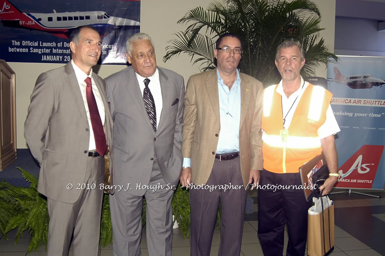 Jamaica Air Shuttle Launch @ MBJ Airports Limited, Wednesday, January 20, 2010, Sangster International Airport, Montego Bay, St. James, Jamaica W.I. - Photographs by Net2Market.com - Barry J. Hough Sr, Photographer/Photojournalist - The Negril Travel Guide - Negril's and Jamaica's Number One Concert Photography Web Site with over 40,000 Jamaican Concert photographs Published -  Negril Travel Guide, Negril Jamaica WI - http://www.negriltravelguide.com - info@negriltravelguide.com...!