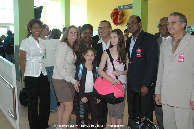 Minister of Tourism, Hon. Edmund Bartlett - Director of Tourism, Basil Smith, and Mayor of Montego Bay, Councillor Charles Sinclair Launch of Winter Tourism Season at Sangster International Airport, Saturday, December 15, 2007 - Sangster International Airport - MBJ Airports Limited, Montego Bay, Jamaica W.I. - Photographs by Net2Market.com - Barry J. Hough Sr, Photographer - Negril Travel Guide, Negril Jamaica WI - http://www.negriltravelguide.com - info@negriltravelguide.com...!