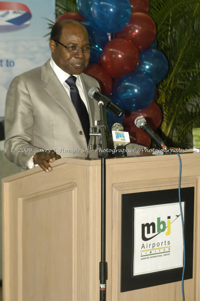  British Airways Inaugurates New Scheduled Service from London Gatwick Airport to Sangster International Airport, Montego Bay, Jamaica, Thursday, October 29, 2009 - Photographs by Barry J. Hough Sr. Photojournalist/Photograper - Photographs taken with a Nikon D70, D100, or D300 - Negril Travel Guide, Negril Jamaica WI - http://www.negriltravelguide.com - info@negriltravelguide.com...!