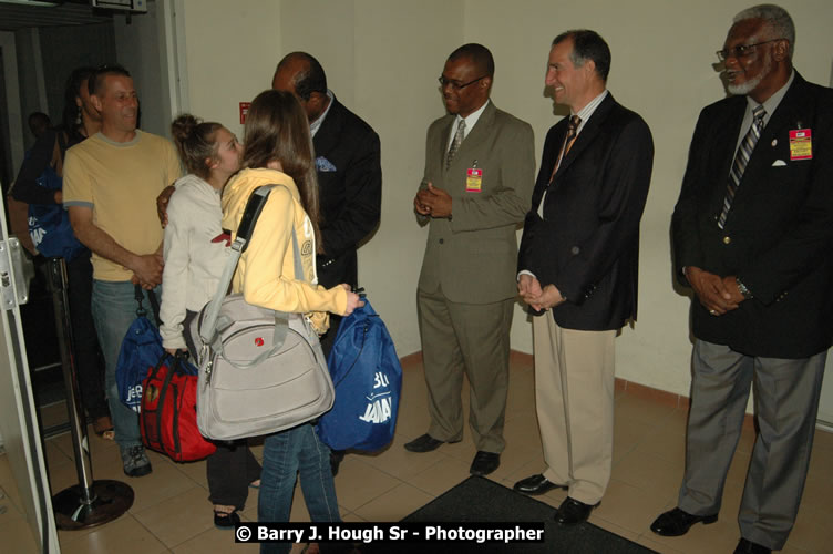 JetBue Airways' Inaugural Air Service between Sangster International Airport, Montego Bay and John F. Kennedy Airport, New York at MBJ Airports Sangster International Airport, Montego Bay, St. James, Jamaica - Thursday, May 21, 2009 - Photographs by Net2Market.com - Barry J. Hough Sr, Photographer/Photojournalist - Negril Travel Guide, Negril Jamaica WI - http://www.negriltravelguide.com - info@negriltravelguide.com...!