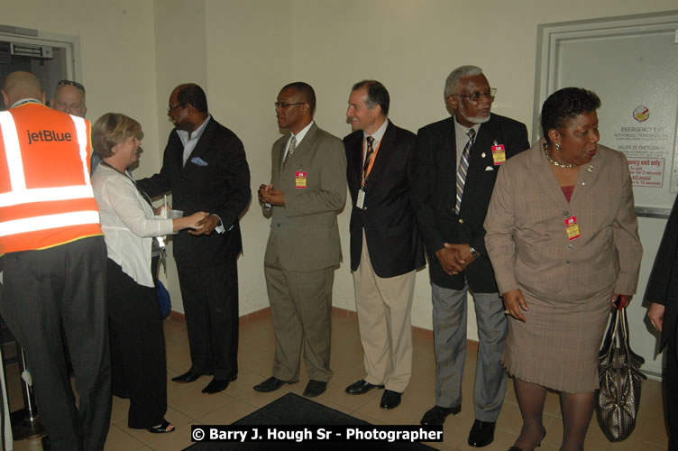 JetBue Airways' Inaugural Air Service between Sangster International Airport, Montego Bay and John F. Kennedy Airport, New York at MBJ Airports Sangster International Airport, Montego Bay, St. James, Jamaica - Thursday, May 21, 2009 - Photographs by Net2Market.com - Barry J. Hough Sr, Photographer/Photojournalist - Negril Travel Guide, Negril Jamaica WI - http://www.negriltravelguide.com - info@negriltravelguide.com...!