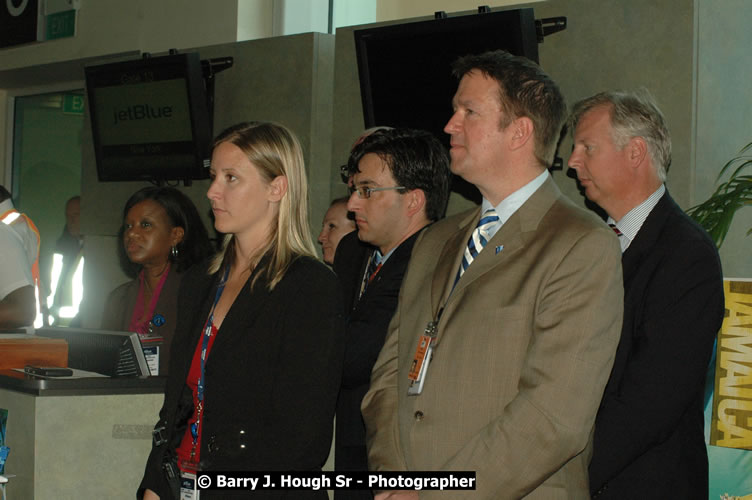 JetBue Airways' Inaugural Air Service between Sangster International Airport, Montego Bay and John F. Kennedy Airport, New York at MBJ Airports Sangster International Airport, Montego Bay, St. James, Jamaica - Thursday, May 21, 2009 - Photographs by Net2Market.com - Barry J. Hough Sr, Photographer/Photojournalist - Negril Travel Guide, Negril Jamaica WI - http://www.negriltravelguide.com - info@negriltravelguide.com...!