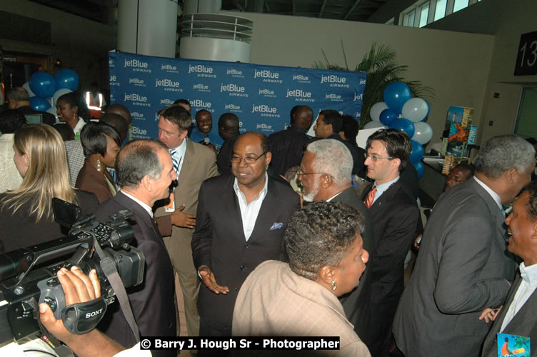 JetBue Airways' Inaugural Air Service between Sangster International Airport, Montego Bay and John F. Kennedy Airport, New York at MBJ Airports Sangster International Airport, Montego Bay, St. James, Jamaica - Thursday, May 21, 2009 - Photographs by Net2Market.com - Barry J. Hough Sr, Photographer/Photojournalist - Negril Travel Guide, Negril Jamaica WI - http://www.negriltravelguide.com - info@negriltravelguide.com...!