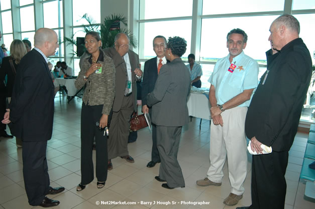 MBJ Airports Limited Welcomes WestJet Airlines - Inaugural Scheduled Service From Toronto Pearsons International Airport - Monday, December 10, 2007 - Sangster International Airport - MBJ Airports Limited, Montego Bay, Jamaica W.I. - Photographs by Net2Market.com - Barry J. Hough Sr, Photographer - Negril Travel Guide, Negril Jamaica WI - http://www.negriltravelguide.com - info@negriltravelguide.com...!