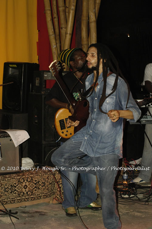 Julian Marley - Grammy Nominee & Son of the Legend Bob Marley - Live in Concert - Also featuring Ras Noble, Power Drill, Iron Head, & Robin Banks - Backing Band Roots Warrior, plus DJ Gemini @ One Love Reggae Concerts Series 09/10 @ Negril Escape Resort & Spa, February 2, 2010, One Love Drive, West End, Negril, Westmoreland, Jamaica W.I. - Photographs by Net2Market.com - Barry J. Hough Sr, Photographer/Photojournalist - The Negril Travel Guide - Negril's and Jamaica's Number One Concert Photography Web Site with over 40,000 Jamaican Concert photographs Published -  Negril Travel Guide, Negril Jamaica WI - http://www.negriltravelguide.com - info@negriltravelguide.com...!