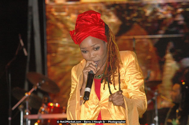 Queen Ifrica at Tru-Juice Rebel Salute 2008 - The 15th staging of Tru-Juice Rebel Salute, Saturday, January 12, 2008, Port Kaiser Sports Club, St. Elizabeth, Jamaica W.I. - Photographs by Net2Market.com - Barry J. Hough Sr, Photographer - Negril Travel Guide, Negril Jamaica WI - http://www.negriltravelguide.com - info@negriltravelguide.com...!