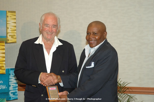 Red Cap Porters Awards - Minister of Tourism, Hon. Edmund Bartlett - Director of Tourism, Basil Smith - Friday, December 14, 2007 - Holiday Inn Sunspree, Montego Bay, Jamaica W.I. - Photographs by Net2Market.com - Barry J. Hough Sr, Photographer - Negril Travel Guide, Negril Jamaica WI - http://www.negriltravelguide.com - info@negriltravelguide.com...!