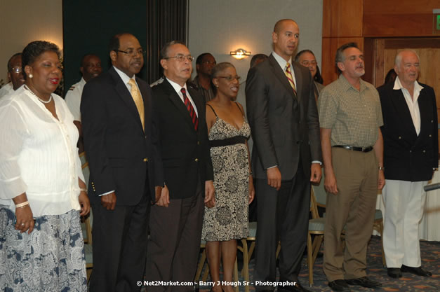 Red Cap Porters Awards - Minister of Tourism, Hon. Edmund Bartlett - Director of Tourism, Basil Smith - Friday, December 14, 2007 - Holiday Inn Sunspree, Montego Bay, Jamaica W.I. - Photographs by Net2Market.com - Barry J. Hough Sr, Photographer - Negril Travel Guide, Negril Jamaica WI - http://www.negriltravelguide.com - info@negriltravelguide.com...!