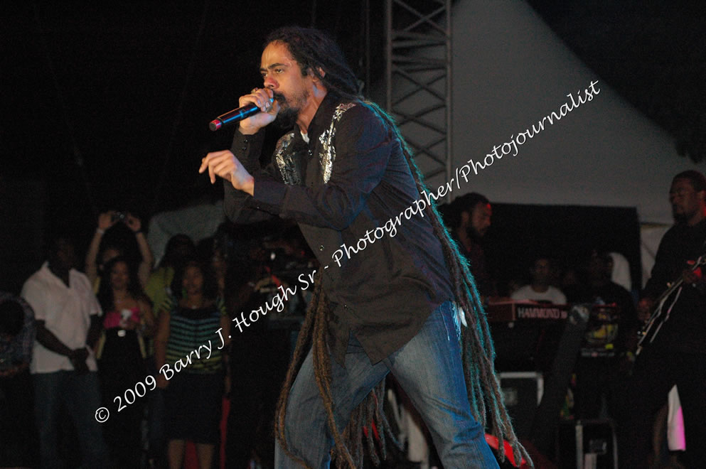 Damian 'Jr. Gong' Marley & NAS @ Reggae Sumfest 2009 - International Night 2 - Reggae Sumfest 2009,Catherine Hall, Montego Bay, St. James, Jamaica W.I. - Saturday, July 25, 2009 - Reggae Sumfest 2009, July 19 - 25, 2009 - Photographs by Net2Market.com - Barry J. Hough Sr. Photojournalist/Photograper - Photographs taken with a Nikon D70, D100, or D300 - Negril Travel Guide, Negril Jamaica WI - http://www.negriltravelguide.com - info@negriltravelguide.com...!