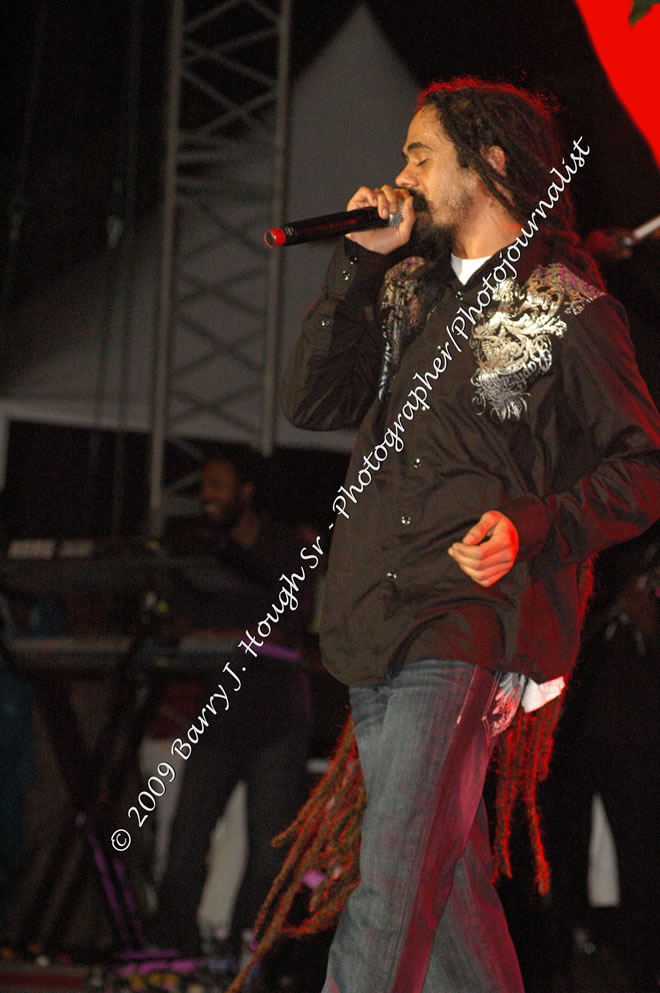 Damian 'Jr. Gong' Marley & NAS @ Reggae Sumfest 2009 - International Night 2 - Reggae Sumfest 2009,Catherine Hall, Montego Bay, St. James, Jamaica W.I. - Saturday, July 25, 2009 - Reggae Sumfest 2009, July 19 - 25, 2009 - Photographs by Net2Market.com - Barry J. Hough Sr. Photojournalist/Photograper - Photographs taken with a Nikon D70, D100, or D300 - Negril Travel Guide, Negril Jamaica WI - http://www.negriltravelguide.com - info@negriltravelguide.com...!