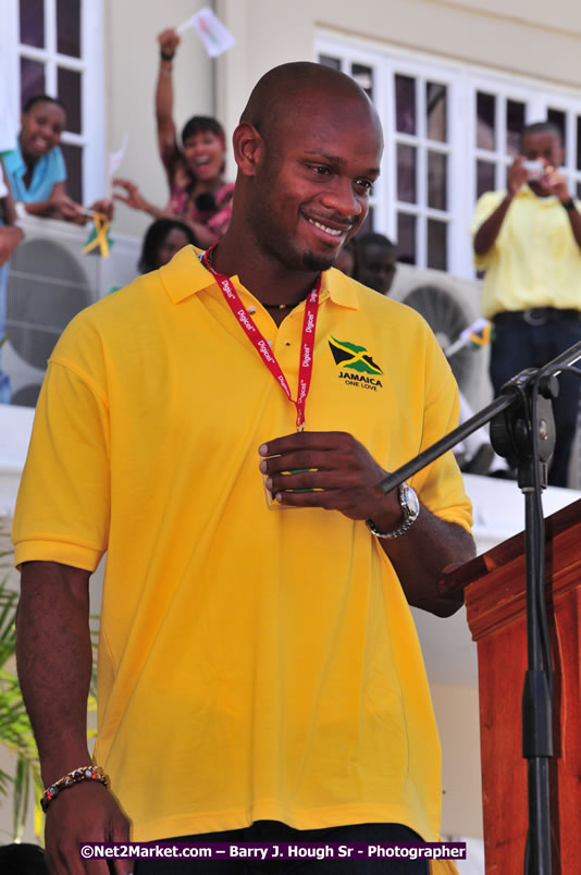 The City of Montego Bay Welcomes Our 2008 Olympians - Western Motorcade - Civic Ceremony - A Salute To Our Beijing Heros - Sam Sharpe Square, Montego Bay, Jamaica - Tuesday, October 7, 2008 - Photographs by Net2Market.com - Barry J. Hough Sr. Photojournalist/Photograper - Photographs taken with a Nikon D300 - Negril Travel Guide, Negril Jamaica WI - http://www.negriltravelguide.com - info@negriltravelguide.com...!