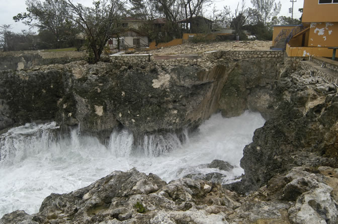 W orld Famous - Rick's Cafe - Negril's West End Cliffs - After Ivan - Negril Travel Guide, Negril Jamaica WI - http://www.negriltravelguide.com - info@negriltravelguide.com...!