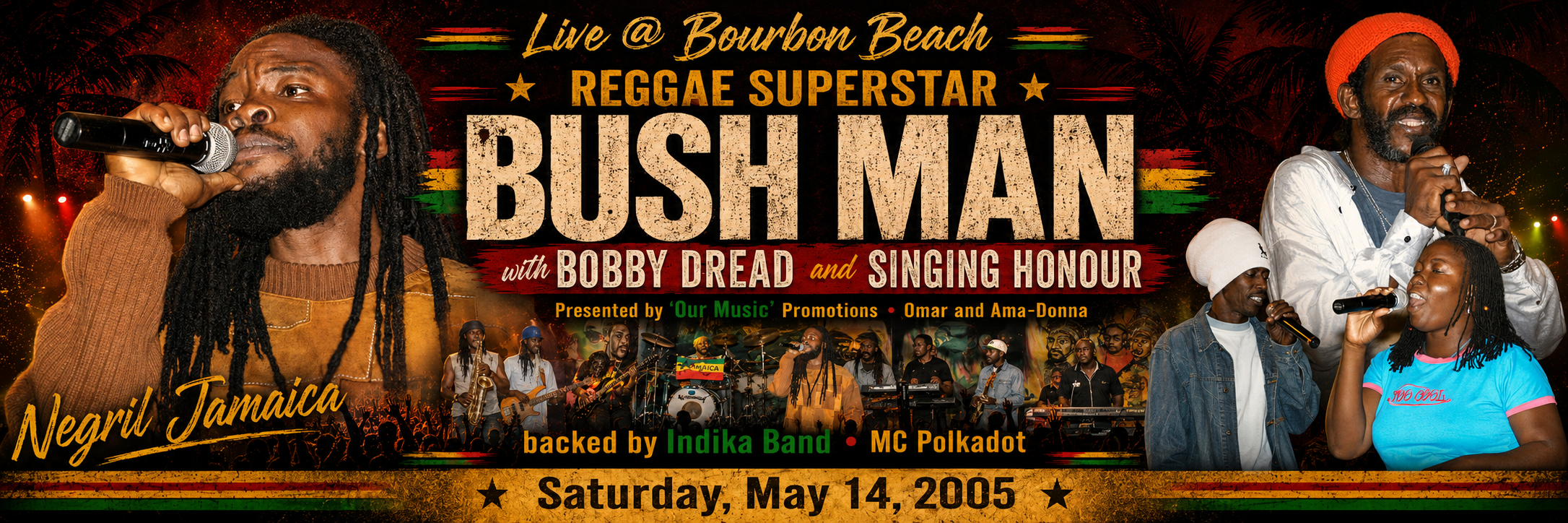 Bush Man at Bourbon Beach in Negril Jamaica