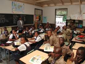 Classroom at Salem Primary & Junior High - Negril Chamber of Commerce Community Guide Training Programme Photos - Negril Travel Guide, Negril Jamaica WI - http://www.negriltravelguide.com - info@negriltravelguide.com...!