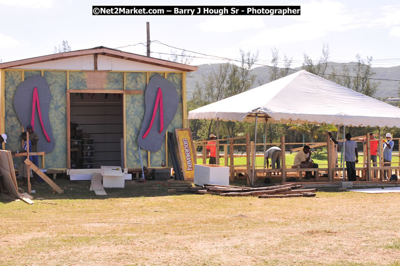 Preparations Continue [One Day To Go] at the Venue & Office - Jamaica Jazz and Blues Festival 2009 - Presented by Air Jamaica - Thursday, January 15, 2009 - Venue at the Aqueduct on Rose Hall Resort &amp; Country Club, Montego Bay, Jamaica - Thursday, January 22 - Saturday, January 24, 2009 - Photographs by Net2Market.com - Barry J. Hough Sr, Photographer/Photojournalist - Negril Travel Guide, Negril Jamaica WI - http://www.negriltravelguide.com - info@negriltravelguide.com...!