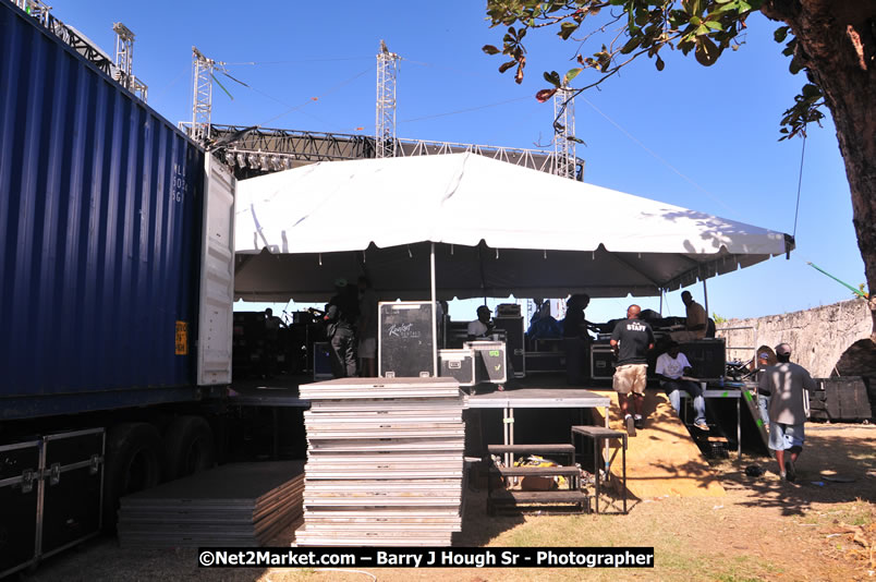 Preparations Continue [One Day To Go] at the Venue & Office - Jamaica Jazz and Blues Festival 2009 - Presented by Air Jamaica - Thursday, January 15, 2009 - Venue at the Aqueduct on Rose Hall Resort &amp; Country Club, Montego Bay, Jamaica - Thursday, January 22 - Saturday, January 24, 2009 - Photographs by Net2Market.com - Barry J. Hough Sr, Photographer/Photojournalist - Negril Travel Guide, Negril Jamaica WI - http://www.negriltravelguide.com - info@negriltravelguide.com...!