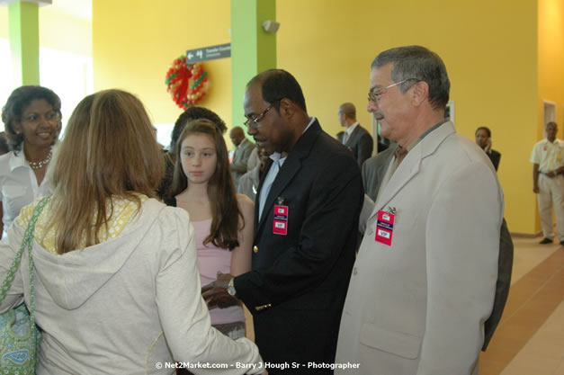 Minister of Tourism, Hon. Edmund Bartlett - Director of Tourism, Basil Smith, and Mayor of Montego Bay, Councillor Charles Sinclair Launch of Winter Tourism Season at Sangster International Airport, Saturday, December 15, 2007 - Sangster International Airport - MBJ Airports Limited, Montego Bay, Jamaica W.I. - Photographs by Net2Market.com - Barry J. Hough Sr, Photographer - Negril Travel Guide, Negril Jamaica WI - http://www.negriltravelguide.com - info@negriltravelguide.com...!