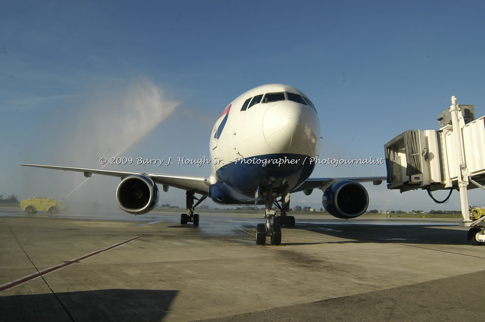  British Airways Inaugurates New Scheduled Service from London Gatwick Airport to Sangster International Airport, Montego Bay, Jamaica, Thursday, October 29, 2009 - Photographs by Barry J. Hough Sr. Photojournalist/Photograper - Photographs taken with a Nikon D70, D100, or D300 - Negril Travel Guide, Negril Jamaica WI - http://www.negriltravelguide.com - info@negriltravelguide.com...!