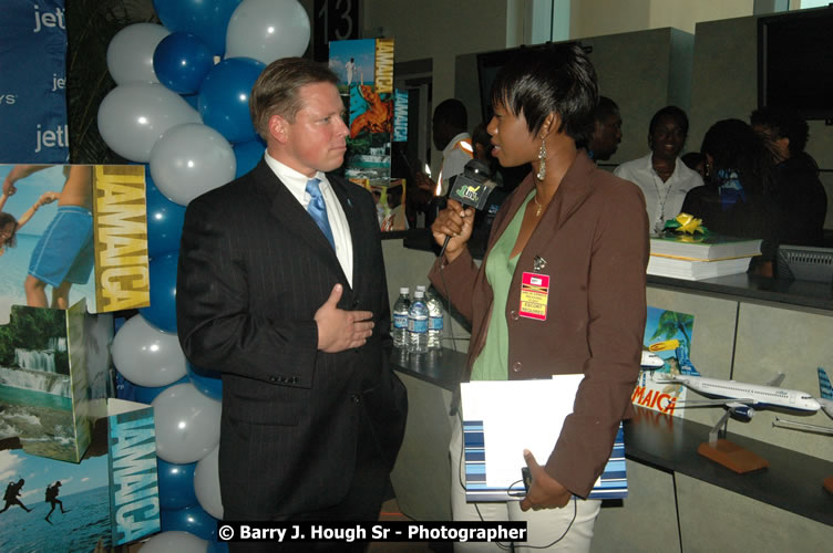 JetBue Airways' Inaugural Air Service between Sangster International Airport, Montego Bay and John F. Kennedy Airport, New York at MBJ Airports Sangster International Airport, Montego Bay, St. James, Jamaica - Thursday, May 21, 2009 - Photographs by Net2Market.com - Barry J. Hough Sr, Photographer/Photojournalist - Negril Travel Guide, Negril Jamaica WI - http://www.negriltravelguide.com - info@negriltravelguide.com...!