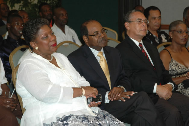 Red Cap Porters Awards - Minister of Tourism, Hon. Edmund Bartlett - Director of Tourism, Basil Smith - Friday, December 14, 2007 - Holiday Inn Sunspree, Montego Bay, Jamaica W.I. - Photographs by Net2Market.com - Barry J. Hough Sr, Photographer - Negril Travel Guide, Negril Jamaica WI - http://www.negriltravelguide.com - info@negriltravelguide.com...!