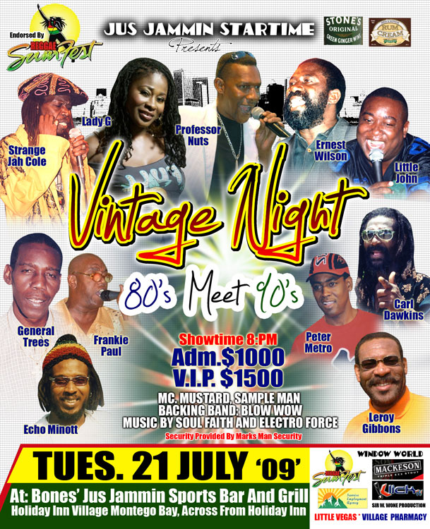 Vintage Night — Reggae Sumfest 2009 Endorsed Event