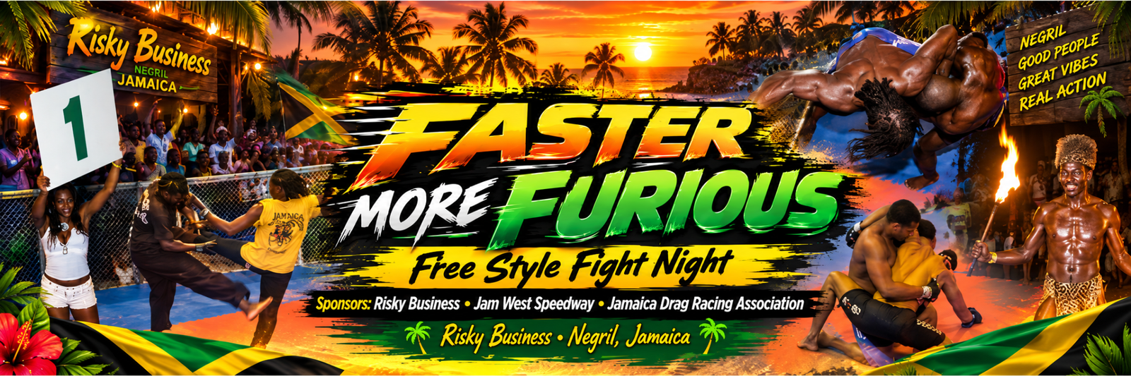 FASTER MORE FURIOUS — Free Style Fight Night @ Risky Business